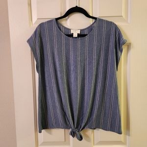 Loft Lounge Tie Front Top Size Medium